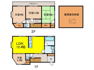 徳丸2-7貸家の物件間取画像